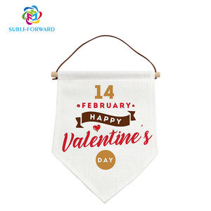 Üst satıcı keten süblimasyon bayrağı boş katı flama afişler DIY noel süslemeleri ve kutlamalar - Product Image 2