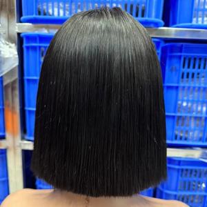 Cabello Humano Virgen Vietnamita con Cierre, Liso, con Encaje Suizo para Mujer Negra, Cabello Peruano - Product Image 6