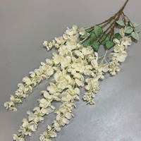 Fleurs artificielles de glycine en soie à 6 branches pour décorations de mariage, arrangements suspendus festifs pour plafond et mur, pour bureau, maison et hôtel