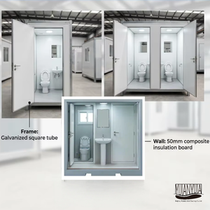 Toilettes mobiles <span class=keywords><strong>de</strong></span> luxe en acier, <span class=keywords><strong>cabine</strong></span> <span class=keywords><strong>de</strong></span> toilettes portable avec équipements en céramique pour événements extérieurs, centres <span class=keywords><strong>de</strong></span> villégiature, ateliers et hôpitaux - Product Image 3