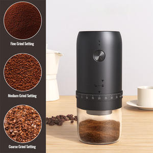 เครื่องบดกาแฟเสี้ยนแบบชาร์จไฟได้ USB-C แบบพกพา40แอมป์ปรับการตั้งค่าแบตเตอรี่1800มิลลิแอมป์เซรามิกทรงกรวยความจุ25กรัม - Product Image 4