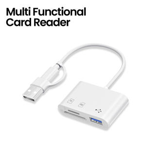 Lector <span class=keywords><strong>de</strong></span> Tarjetas <span class=keywords><strong>de</strong></span> Memoria TF CF SD, Adaptador OTG USB Tipo C 2 en 1, USB-C Flash para <span class=keywords><strong>iPad</strong></span>, Macbook, Samsung - Product Image 2