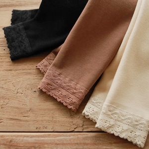 <span class=keywords><strong>Leggings</strong></span> in pizzo fiore a coste autunno coreano all'ingrosso <span class=keywords><strong>leggings</strong></span> a coste per bambini pantaloni per neonate in cotone spesso - Product Image 1