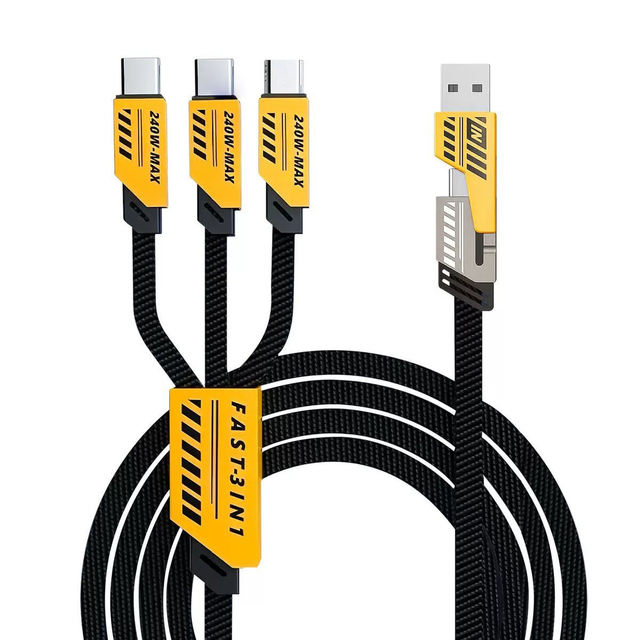 3In2 240W Pd27W 1.2 m USB Cable Type C Android Pd Fast Charging Cable for Apple Type C To Iphone Lighting Fast Charger Cable