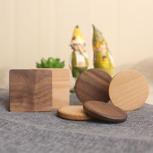 Sous-verre en bois massif naturel, résistant <span class=keywords><strong>à</strong></span> la chaleur, écologique, style moderne et minimaliste pour boissons - Product Image 4