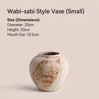 Vase en céramique moderne, poterie rétro de haute qualité, style Wabi-Sabi, vase à fleurs haut de gamme, arrangement, décoration de salon