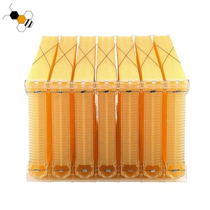 7 Pcs Automatic Flowing Bee Hive Plastic Frames Beehive Honey Comb Flowing Frames