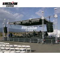 Truss de aleación de aluminio para escenario de eventos grandes, armazón de techo de concierto portátil y plegable en triángulo y patrón cuadrado