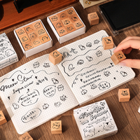 Ensemble de 9 timbres en bois combinés pour enfants
