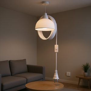 Hanging Light Cord Kit 16ft E26 Lamp Socket With On Off Switch Pendant Lamp <b>Accessory</b> For Indoor <b>Lighting</b> - Product Image 2