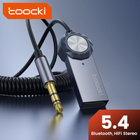 Adaptateur AUX sans fil Toocki avec puce 5.4, connexion stable, son Hi-Fi, récepteur sans fil pour système audio de voiture
