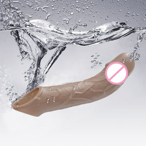 Kablosuz uzaktan kumanda silikon yetişkin ürünleri seks oyuncak Penis uzatma kollu vibratörler adam için cinsel iktidarsızlık geliştirmek - Product Image 5