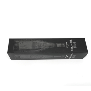 Caja de tubo de cartón rojo de lujo OEM con diseño de copo de nieve impreso para embalaje de whisky y champán - Product Image 5