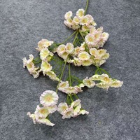 KEWEI 1894 Recommandé : Fleurs artificielles en soie, 98 têtes, Gypsophile et Marguerite, pour décoration de table et d'intérieur