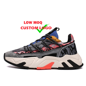 Zapatillas Deportivas Casuales de Piel para Hombre, con Cordones, Plataforma, Antideslizantes, para Todas las Temporadas, con Logotipo Personalizado al por Mayor - Product Image 1