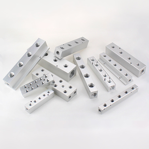 Bloco de Distribuição de Ar em Liga de Alumínio, Distribuidor de Ar, Linha de Derivação, Coletor de Ar Pneumático - Product Image 1