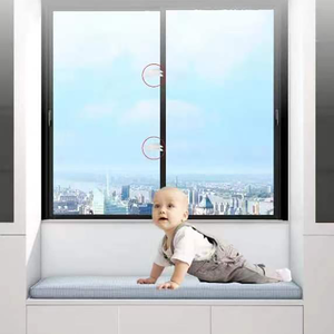 창 안전 잠금 아기 슬라이딩 도어 슬라이딩 창 잠금 장치 어린이 슬라이딩 개방 방지 안전 잠금 장치 - Product Image 2