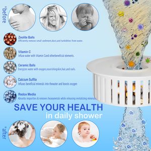 Высокой насадки для душа, 6 дюймов, с 2 фильтрами для воды - Product Image 3