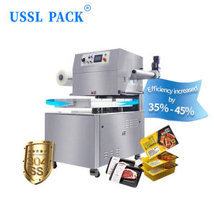 Scelleuse rotative HVT-450R pour barquettes de viande, fruits de mer, fromage et repas prêts à consommer – <span class=keywords><strong>Machine</strong></span> d'emballage <span class=keywords><strong>sous</strong></span> <span class=keywords><strong>vide</strong></span> pour barquettes - Product Image 4