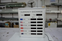 Panneau d'affichage électronique LED intérieur pour les taux de change des devises étrangères / Panneau bancaire