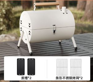 Folding Barbecue Camping Chimney Stainless Steel <b>Charcoal</b> <b>BBQ</b> Grill Mini <b>Portable</b> Outdoor Grill - Product Image 4