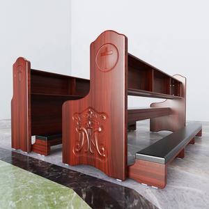 Meubles d'église confortables Prie-<span class=keywords><strong>Dieu</strong></span> en bois massif fabriqués à la main coussin doux design artisanal personnalisable pour l'église de l'école à la maison - Product Image 3