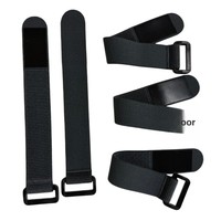 Bracelet personnalisé en polyester/nylon coloré avec fermeture auto-agrippante, imperméable, élastique, brodé sur une seule face, avec adhésif puissant, Zhisheng