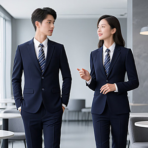 Women's Professional <b>Wool</b> Suit Gray Formal Work Uniform For Office Hotel Bank Staff - Product Image 3