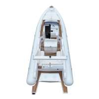 Bateau pneumatique semi-rigide CE 960 en fibre de verre durable avec console centrale de luxe en Hypalon