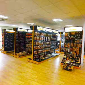 Giá đỡ trưng bày móc kim loại/ giá đỡ dụng cụ cầm tay/ giá đỡ dụng cụ bột/ kệ siêu thị/ kệ trưng bày có thể điều chỉnh/ kệ triển lãm - Product Image 6