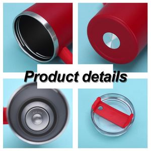 Custom logo 40oz Stainless Steel Insulated Car Cup Portable Double-layer Cup with Handle Wholesale Large Capacity Water Cup - Product Image 4