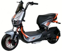 Scooter électrique 2 roues haute performance YT, 500W 60V, 45 km/h, frein à tambour, pneu à vide, vente chaude