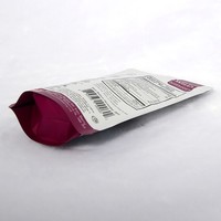 Sac à fermeture éclair mat pour collation, thé, aliment refermable en poudre, imprimante personnalisée Pochette debout en plastique en feuille d'aluminium emballage avec fermeture éclair