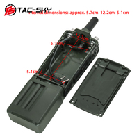 TS TAC-SKY PRC-163 Walkie Talkie Model PRC Harris Radio Dummy Virtual Box untuk Pelindung Telinga Elektronik Headset Menembak
