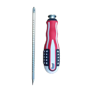 Tournevis à cliquet à fente magnétique 2 voies à double usage CRV Phillips et tête fendue avec drapeau américain - Product Image 5