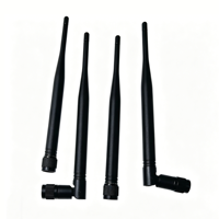 Antenne TNC en caoutchouc flexible droite ou à angle droit pour talkie-walkie, radio, WiFi, GSM, GPS, LTE – Antenne à gain élevé