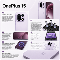 Nouveau smartphone OnePlus 15 5G, Snapdragon 8 Elite Gen 5, appareil photo Hasselblad, batterie 7000 mAh, écran AMOLED 2K de 1,7 pouces, charge rapide 120 W, CN