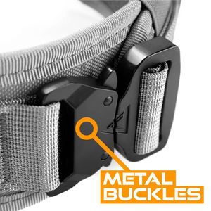 Kerah tebal tugas berat latihan kustom, kerah 2 inci tugas berat dapat disesuaikan untuk anjing besar leher UKURAN <span class=keywords><strong>16</strong></span> "-27" kerah anjing taktis - Product Image 6