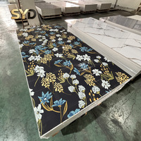 Panneau mural en PVC marbré 1220*2440*3mm / Feuille de PVC marbré avec revêtement UV