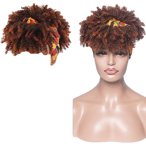 <span class=keywords><strong>Parrucca</strong></span> con Fascia per Capelli Sintetica <span class=keywords><strong>Afro</strong></span> Riccioli Kinky da <span class=keywords><strong>Donna</strong></span> Fujia, Lunghezza 4 Pollici, Senza Colla, Vendita Calda - Product Image 1