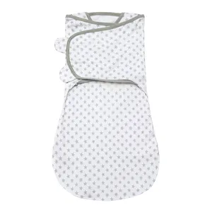 Bolsa de dormir de bebê de 0-6 meses, super macia, suporte de dormir de bebê, 100% algodão, saco de dormir infantil