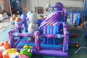 Lilytoys astronaute espace thème personnalisé gonflable rebond maison Combo Moonwalk saut châteaux avec toboggan - Product Image 2