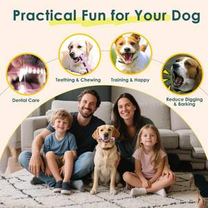 ZMaker Nuevo Juguete Masticable para Perros con Cerdas para Limpieza Dental, Juguete Interactivo de Silicona para <span class=keywords><strong>Cachorros</strong></span> - Product Image 6