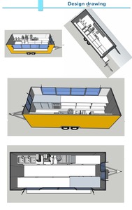 Popular Street Food Truck Good Outdoor Mobile Ice Cream Food Trailer/ Street Mobile Food Cart Catering Truck for Sale - Product Image 6