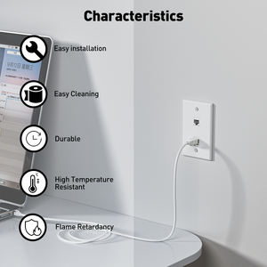 0/1/2/<span class=keywords><strong>3</strong></span>/4/6 порт Keystone Jack настенная пластина RJ45 Cat 6 HD MI коаксиальный кабель для домашнего кинотеатра и офиса - Product Image 4