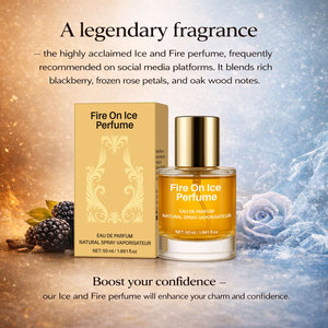 Profumo Fire on Ice da 50ml per Donne, Eau De Parfum Spray a Lunga Durata, Fragranza Calda e Speziata con Note di Mirtillo, Rosa, Legno e Ambra, Vendita all'Ingrosso - Product Image 3