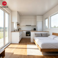 Cogsun Tiny Home préfabriquée, maison conteneur extensible de 20 et 40 pieds, kit de cabane modulaire portable à vendre