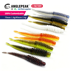 10 unidades/bolsa, 6 colores, 65mm 75mm 85mm, señuelo artificial flotante <span class=keywords><strong>de</strong></span> agua dulce, cebo blando <span class=keywords><strong>de</strong></span> TPE, señuelo <span class=keywords><strong>de</strong></span> <span class=keywords><strong>gusano</strong></span> blando para perca y lubina - Product Image 6