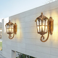 Applique murale LED solaire moderne décorative à économie d'énergie, étanche IP65, carrée/cylindrique en aluminium, garantie 10 ans pour jardin