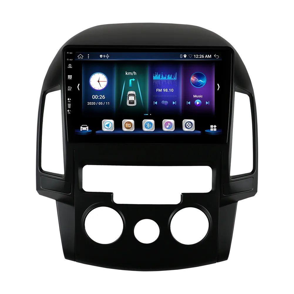 Werkseitige Lieferung Auto DVD-Player Touchscreen 9 "Umkehr bild BT 5.0 Autoradio in GPS Auto Multimedia für Hyundai I30 gebaut